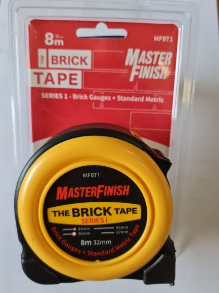 MASTER FINISH - BRICKLAYERS PREMIUM GAUGE TAPE 8M X 32mm