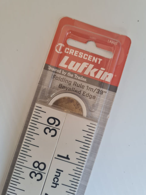 LUFKIN - FOLDING RULE 1M/39" BEVELLED EDGE