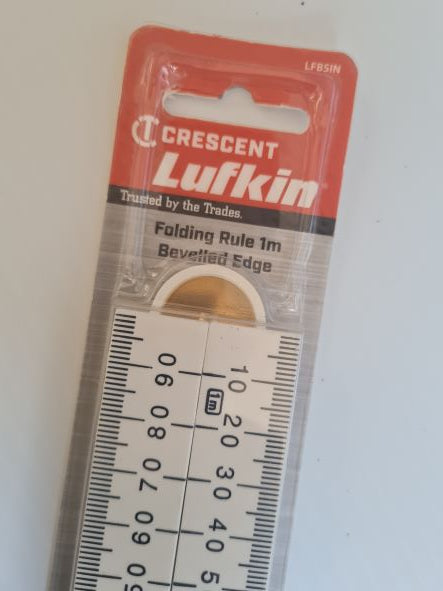LUFKIN - FOLDING RULE 1M BEVELLED EDGE