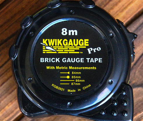 KWIKGAUGE - BRICKLAYERS PRO GAUGE TAPE 8M X 32mm